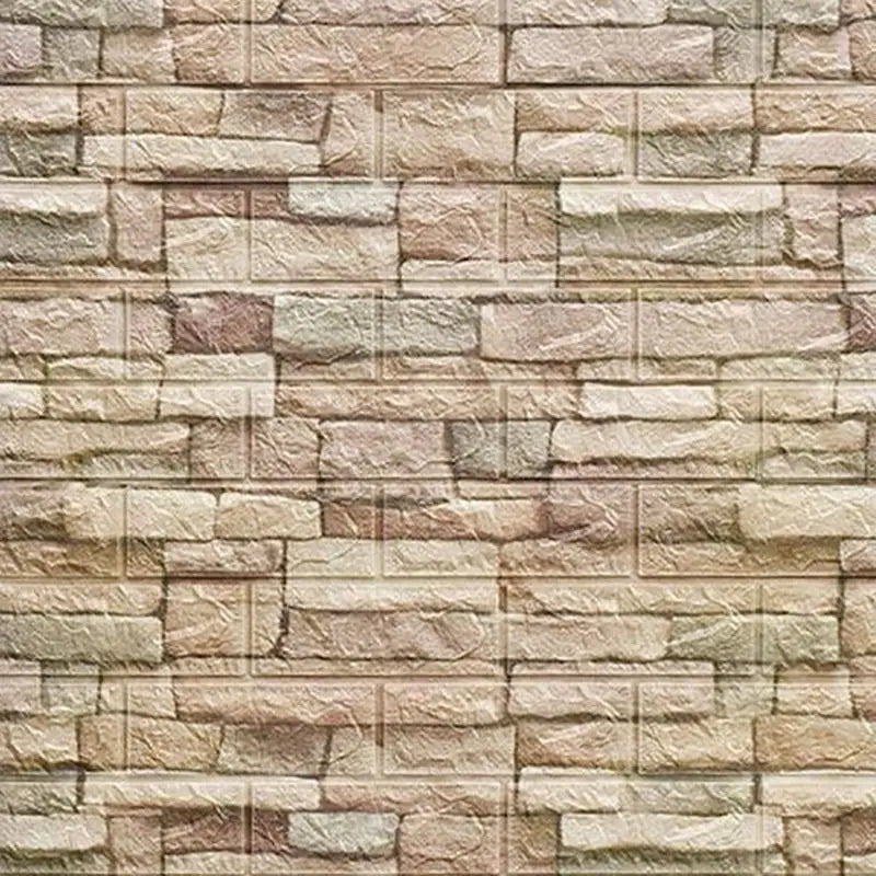 a stone wall with a brick pattern