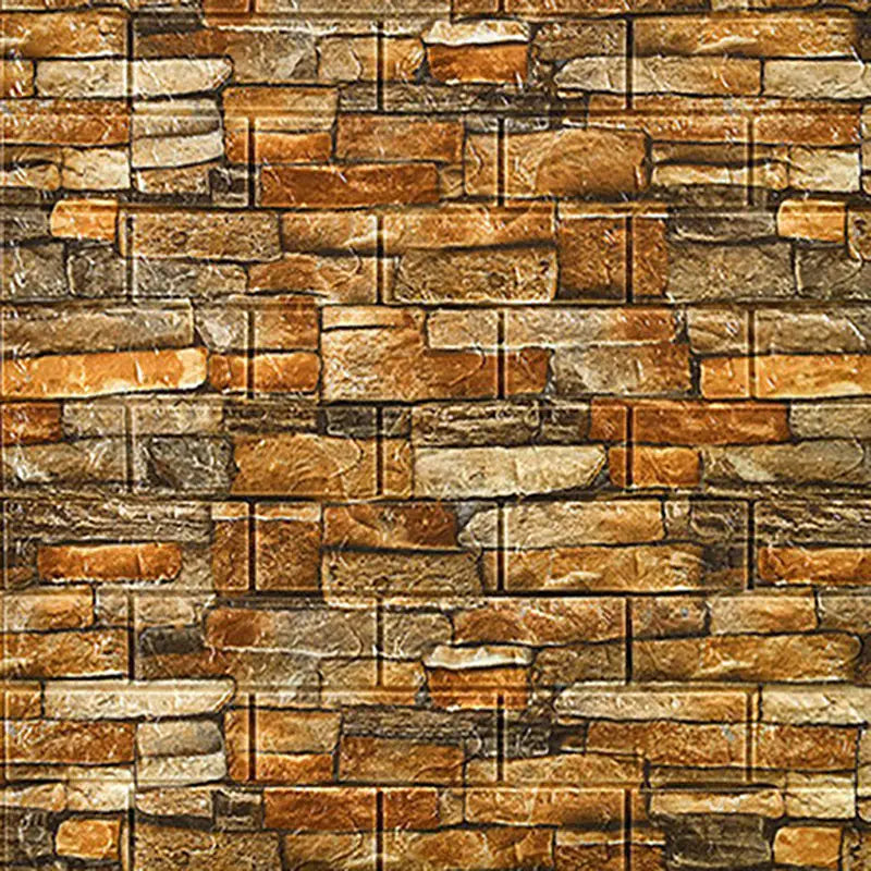 a wall made of brown stone