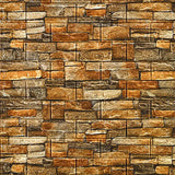 a wall made of brown stone