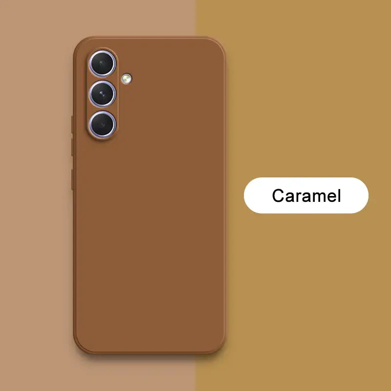 A brown iphone case with the text camel