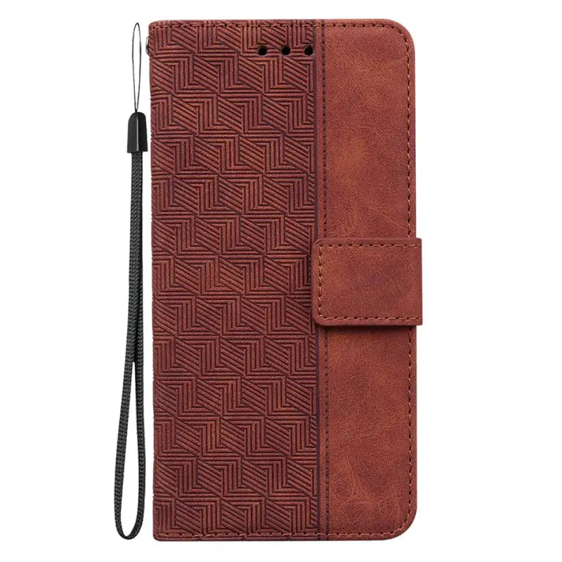 the geometric pattern leather wallet case for iphone
