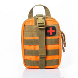 a small, orange and brown emergency bag