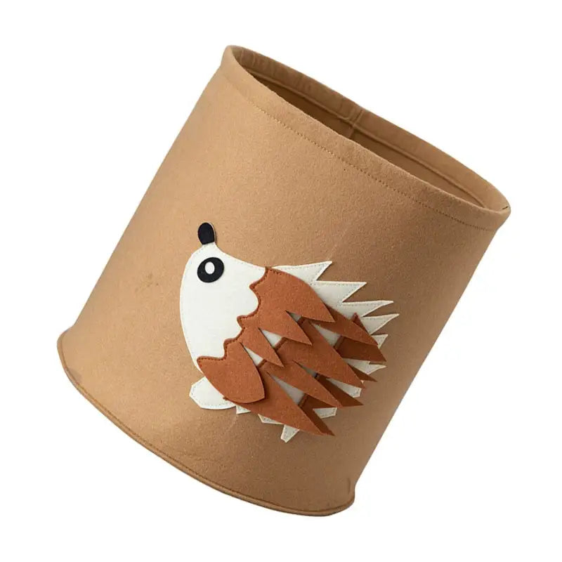 a cardboard cup with a shark on it