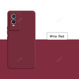 Burgundy-colored smartphone with dual rear cameras.