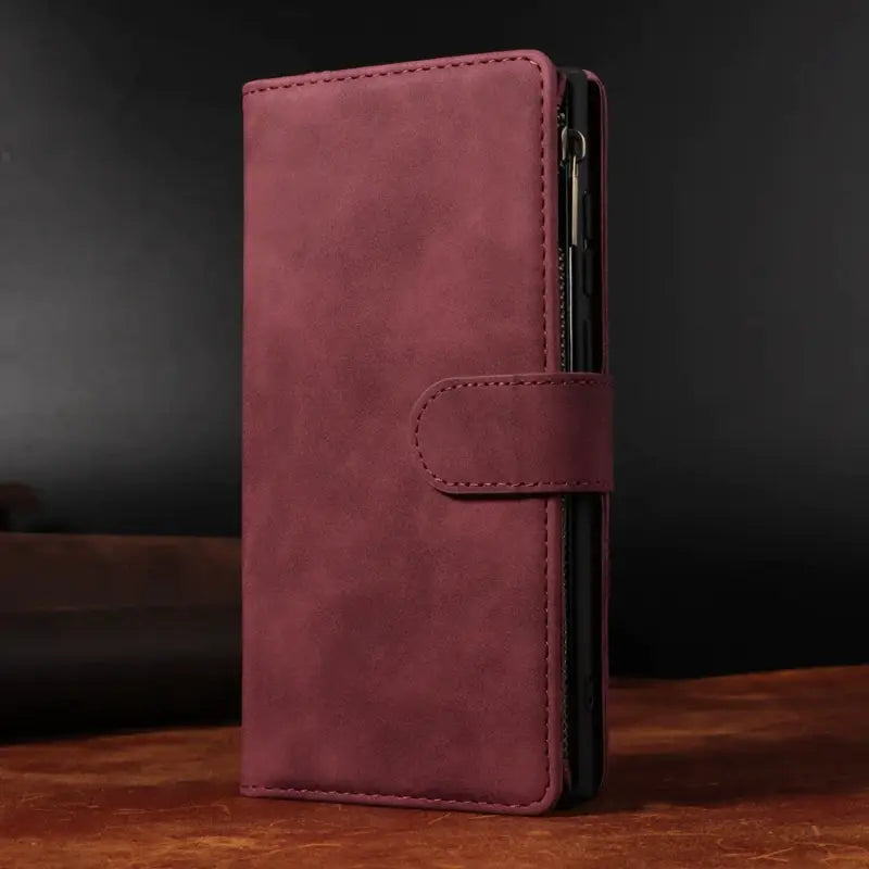 the burgundy leather iphone case
