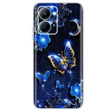 blue butterfly and stars phone case
