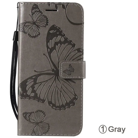 butterfly leather wallet case for samsung s9