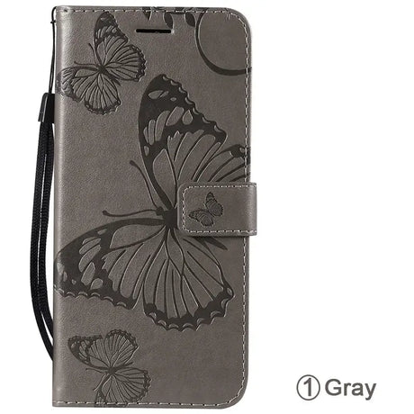 Butterfly leather wallet case for samsung s9