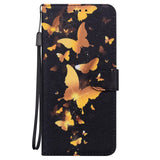 butterfly pattern wallet case for iphone 6
