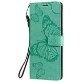 butterfly leather wallet case for iphone 6