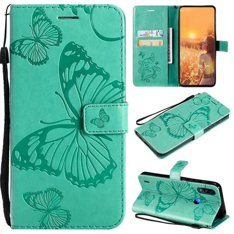 butterfly pattern wallet case for samsung s9