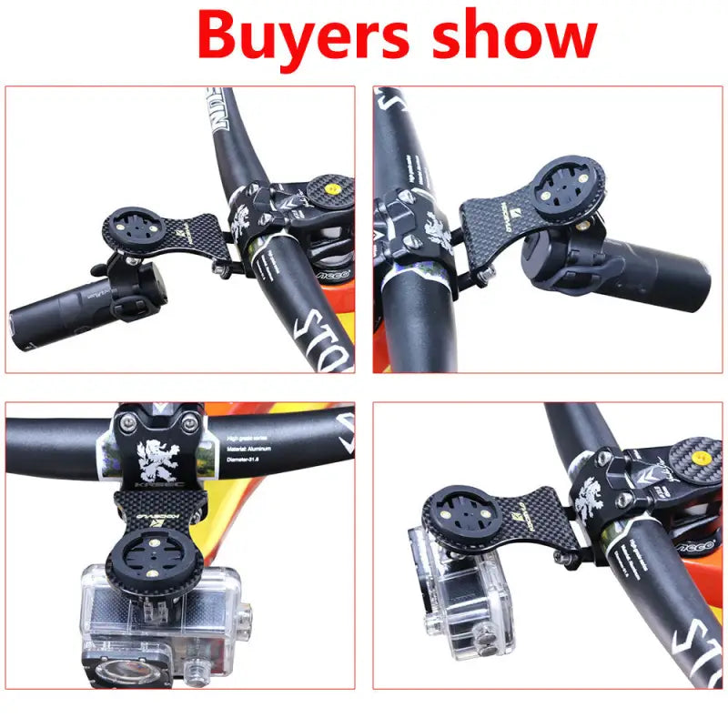 the bike is shown with four different views