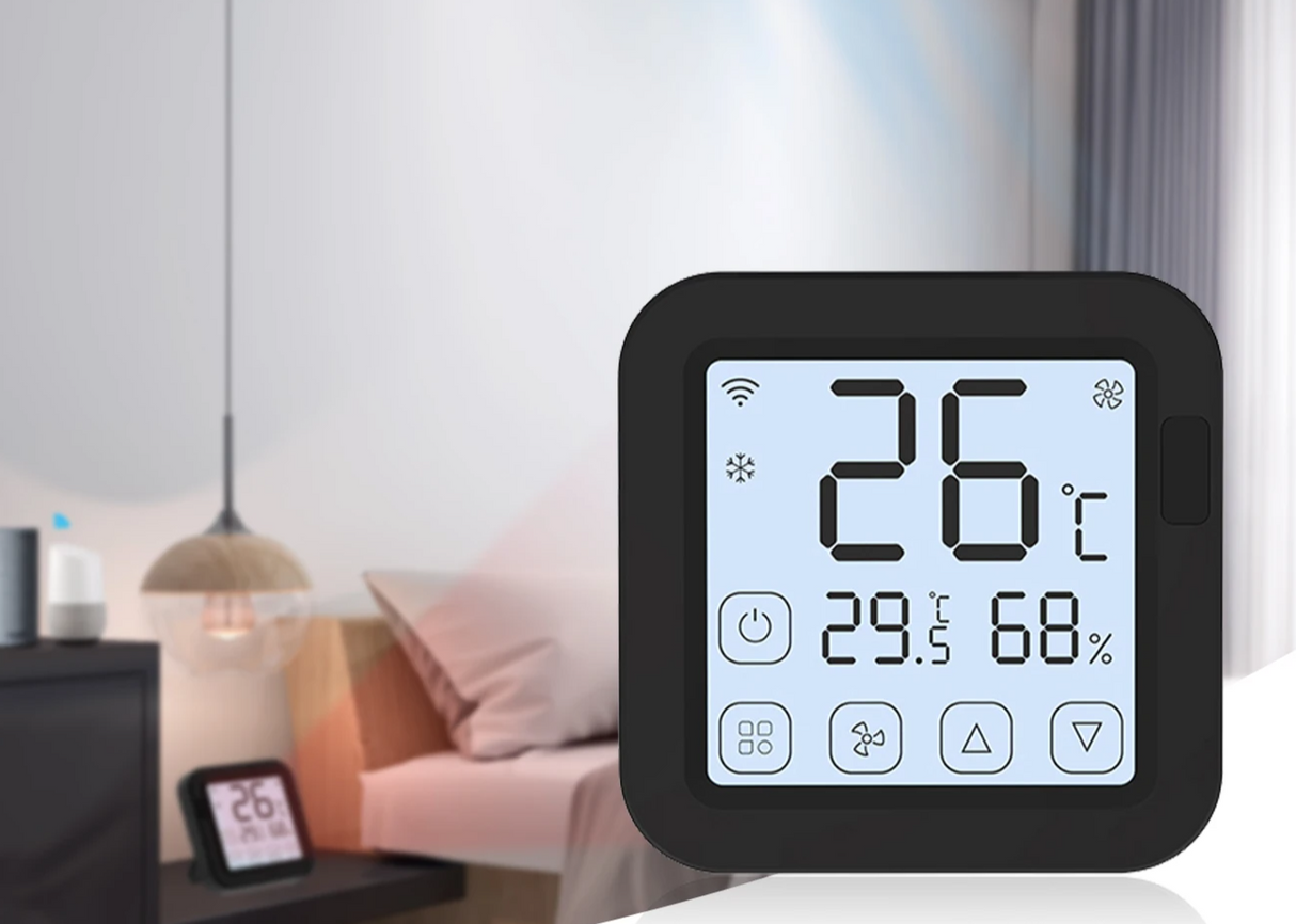 Tuya IR Thermostat Controller with LCD Screen - WiFi Temperature & Humidity Control via SmartLife Google Alexa Apps