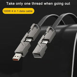 a usb cable with a black background