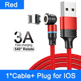 a red cable with a usb charger attached to it
