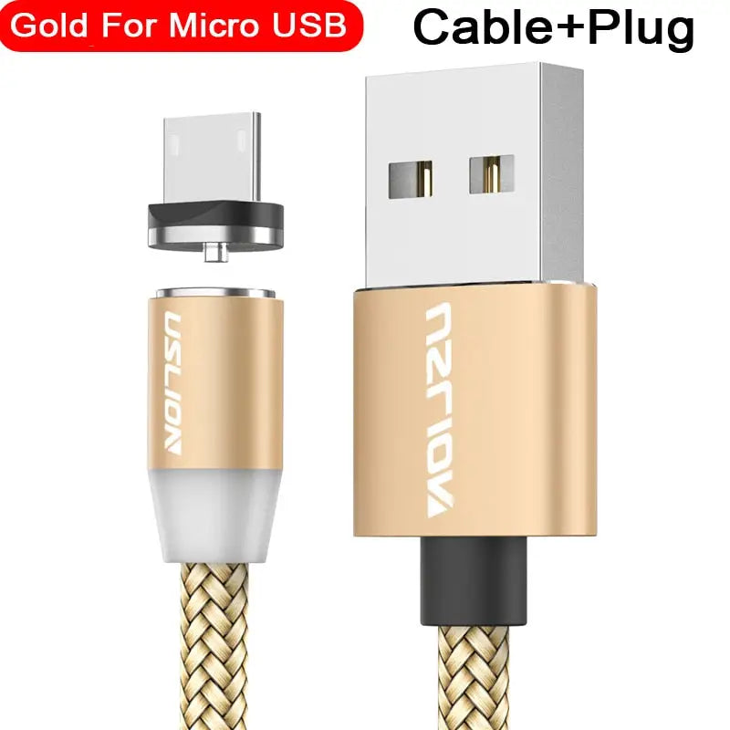 usb cable with gold braid and usb cable plug