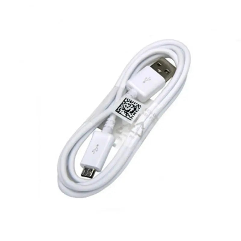 a white usb cable with a white cord