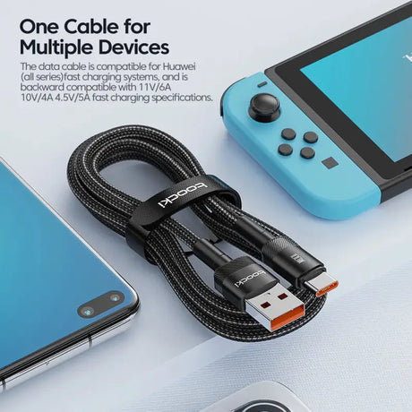 there are two different types of cables connected to a phone