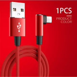 a red cable with a white logo on it