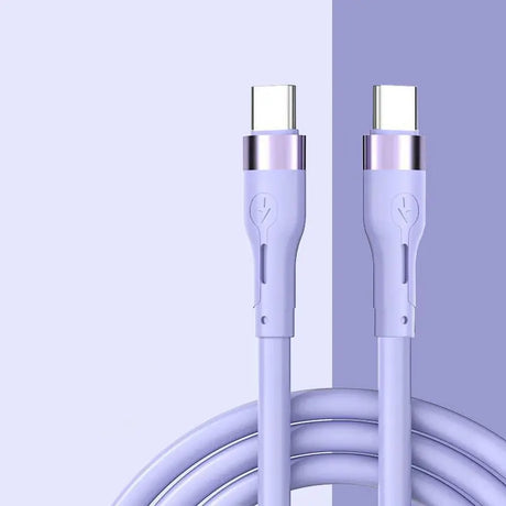 there are two cables connected to each other on a purple background