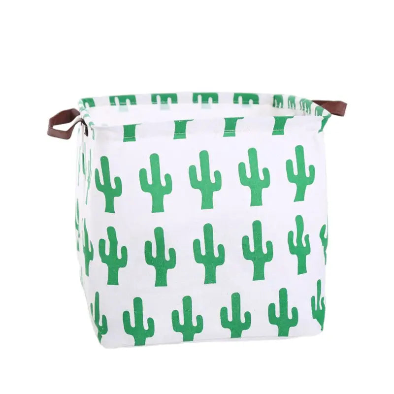 cactus print storage bag