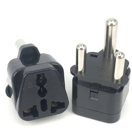 a black plug with two wires attached to it