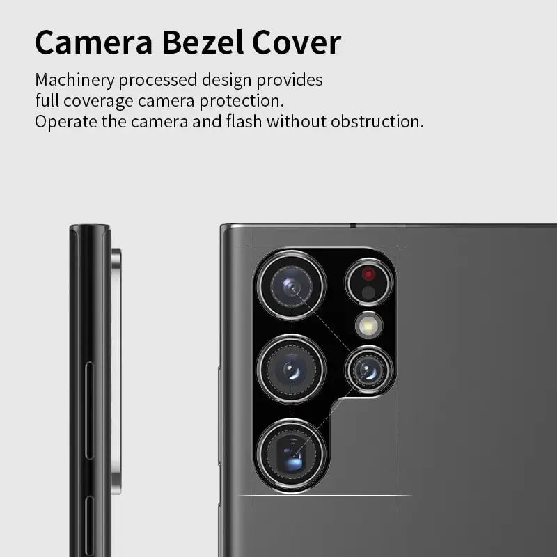 the camera is shown in the back and front of the phone