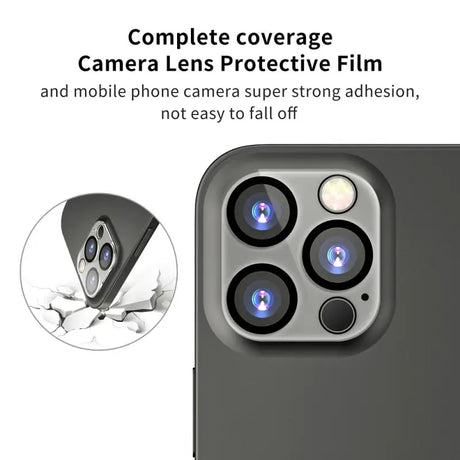 the camera lens is attached to the back of an iphone