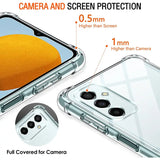 a close up of a camera and screen protection case on a white background