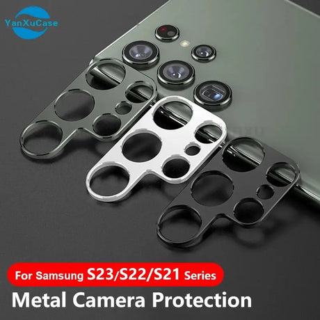 the metal camera lens protector is shown in this image