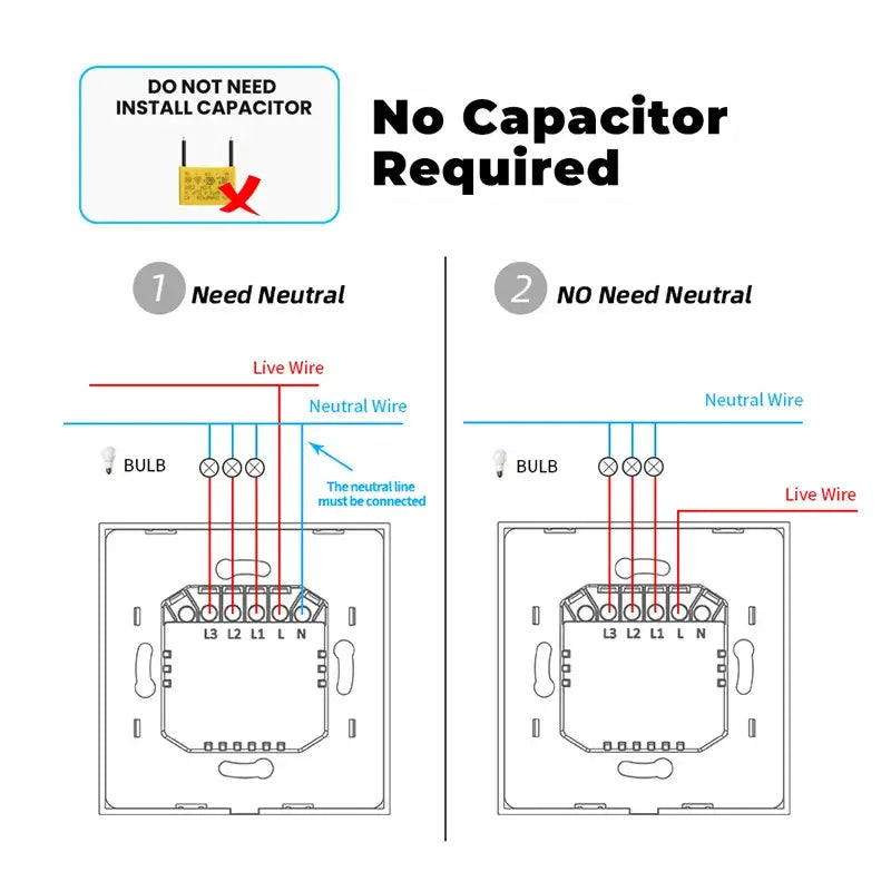 No capactor wiring diagram