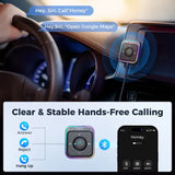 a car dashboard with a phone and a phone in the center