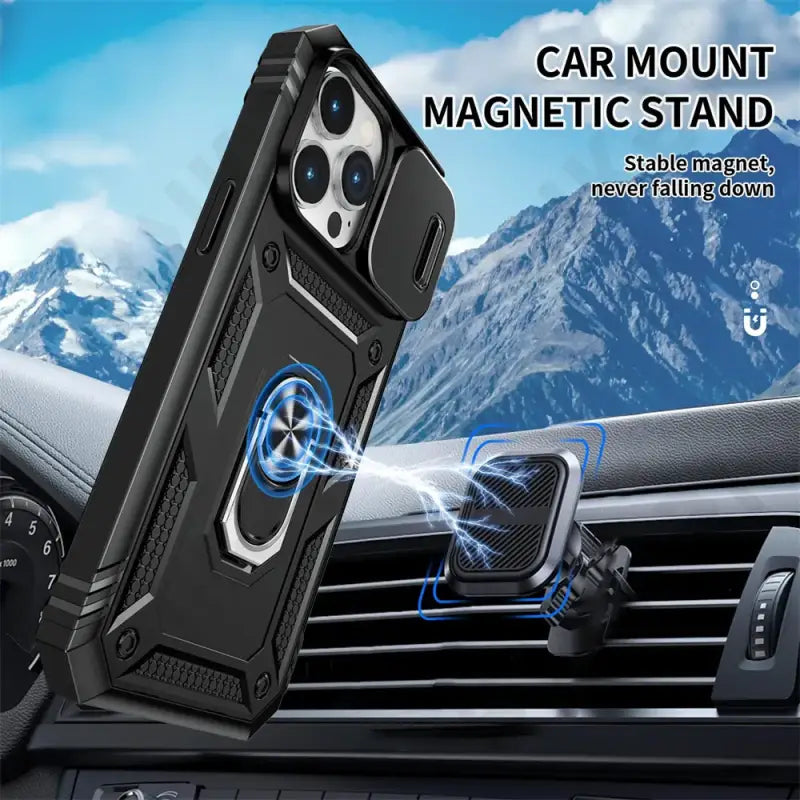 Car mount magnetic phone holder