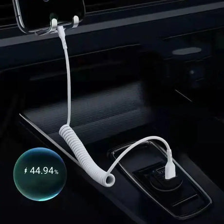 A car phone holder with a car charger