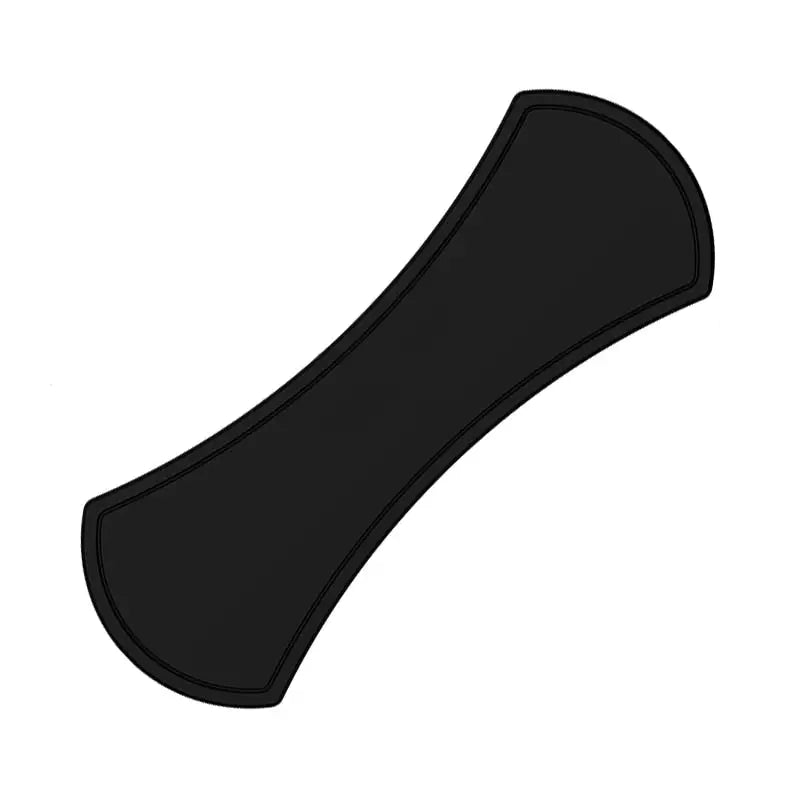 a black sock with a white background
