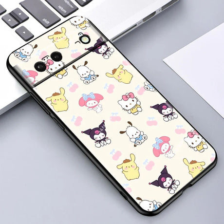 Cartoon-character-patterned phone case.