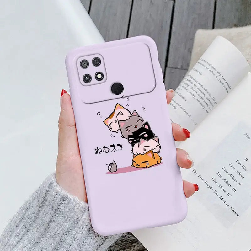 cartoon cat phone case for iphone