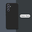 the back of a black iphone case with the text classic black