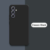 the back of a black iphone case with the text classic black