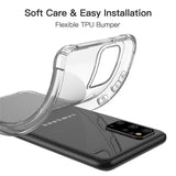 the case is made from clear plastic and features a built in flexible, flexible, flexible, and flexible design