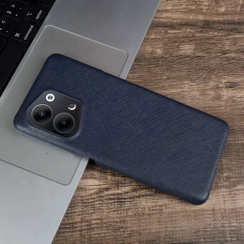 the case is made from a denim fabric