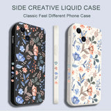 The case is designed to look like a floral pattern