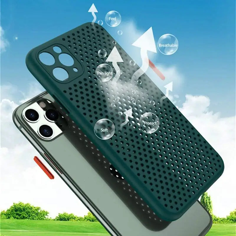 the iphone case is designed to protect the phone from the sun