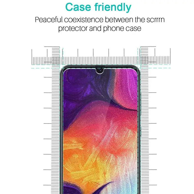the samsung galaxy s10 smartphone with a screen protector