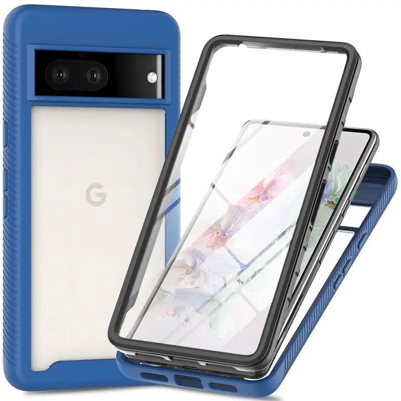 the case is made from a protective material and features a built in a protective case