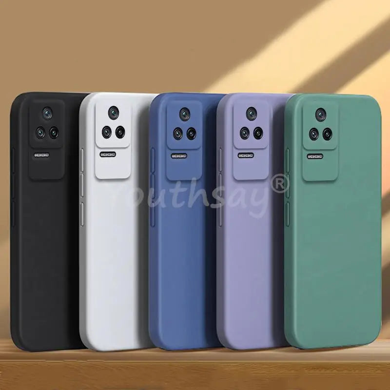 the back of the phone case is shown in four colors