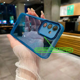 the case is made from transparent material and has a transparent back