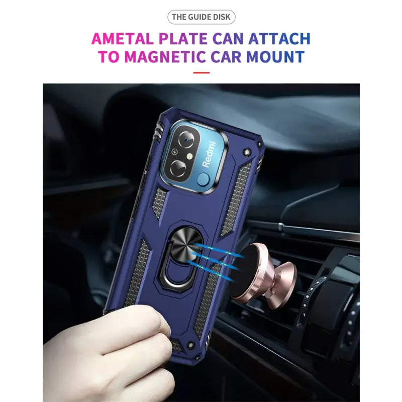 the case is made from heavy armor and features a magnetic grip