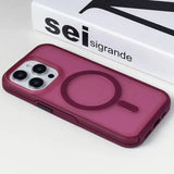 the case is pink and has a circular design