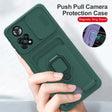 the case is made with a protective material and holds a camera